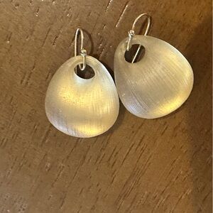 Alexis Bittar Frosted Lucite Earrings GOLD